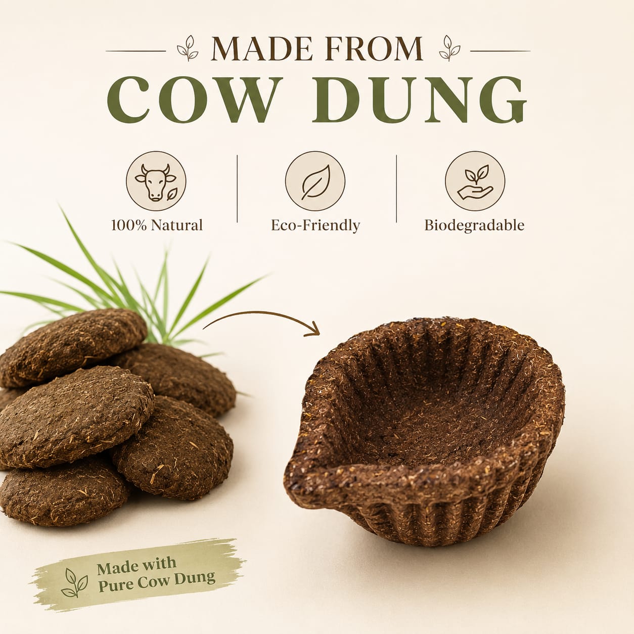Cowdung Diyas
