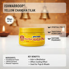 IshwarRoop Yellow Chandan Tilak 50gm - Pure Yellow Sandalwood Paste for Pooja