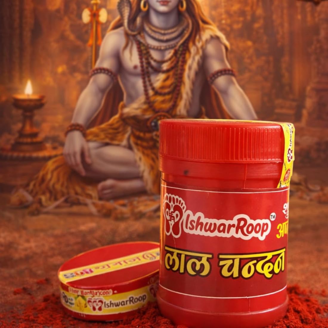 IshwarRoop Chandan Combo Pack of 4 - Gopi, Yellow, Red & Kesar Chandan Powder-30gm Each