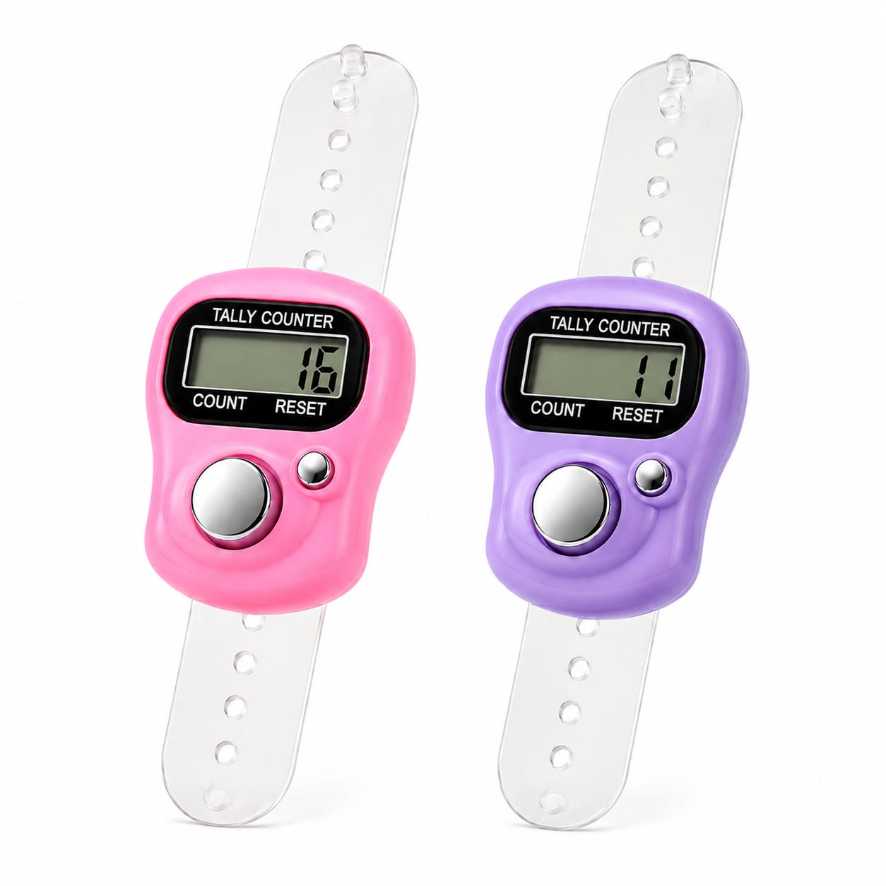 IshwarRoop Digital Tally Counter - Pack of 2 | Hand Held Counter for Meditation and Japa Counting