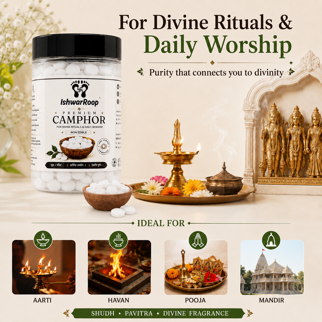 Pure & Natural Kapoor | Premium Camphor for Pooja -130gm