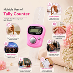 IshwarRoop Digital Tally Counter - Pack of 9 | Hand Held Counter for Meditation and Japa Counting