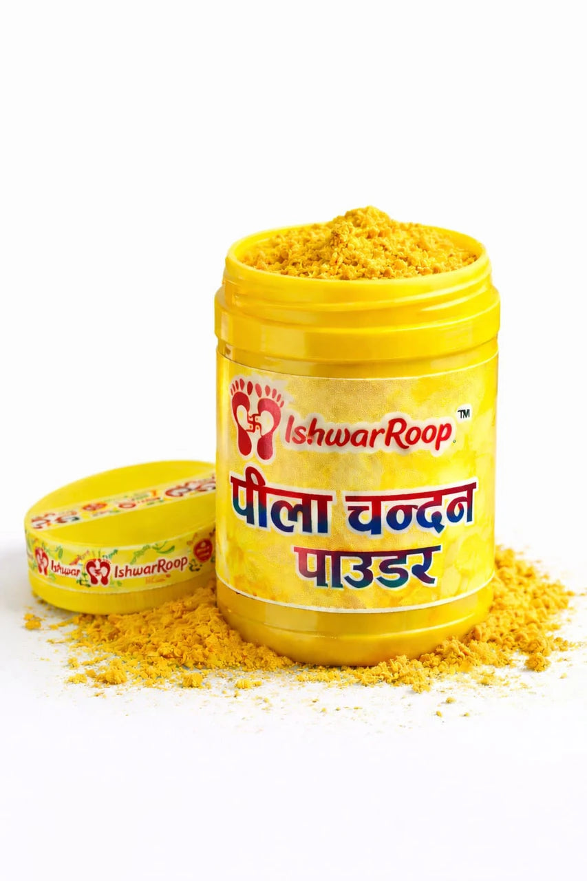 IshwarRoop Premium Chandan Pack Yellow Sandalwood Powder for Religious Use- 30gm