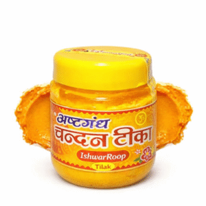 yellow chandan tilak